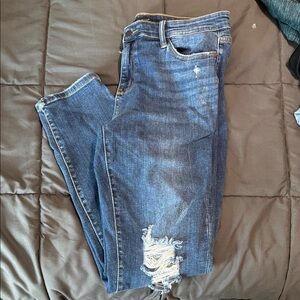 Judy Blue Women's Distressed Skinny Jeans - Blue